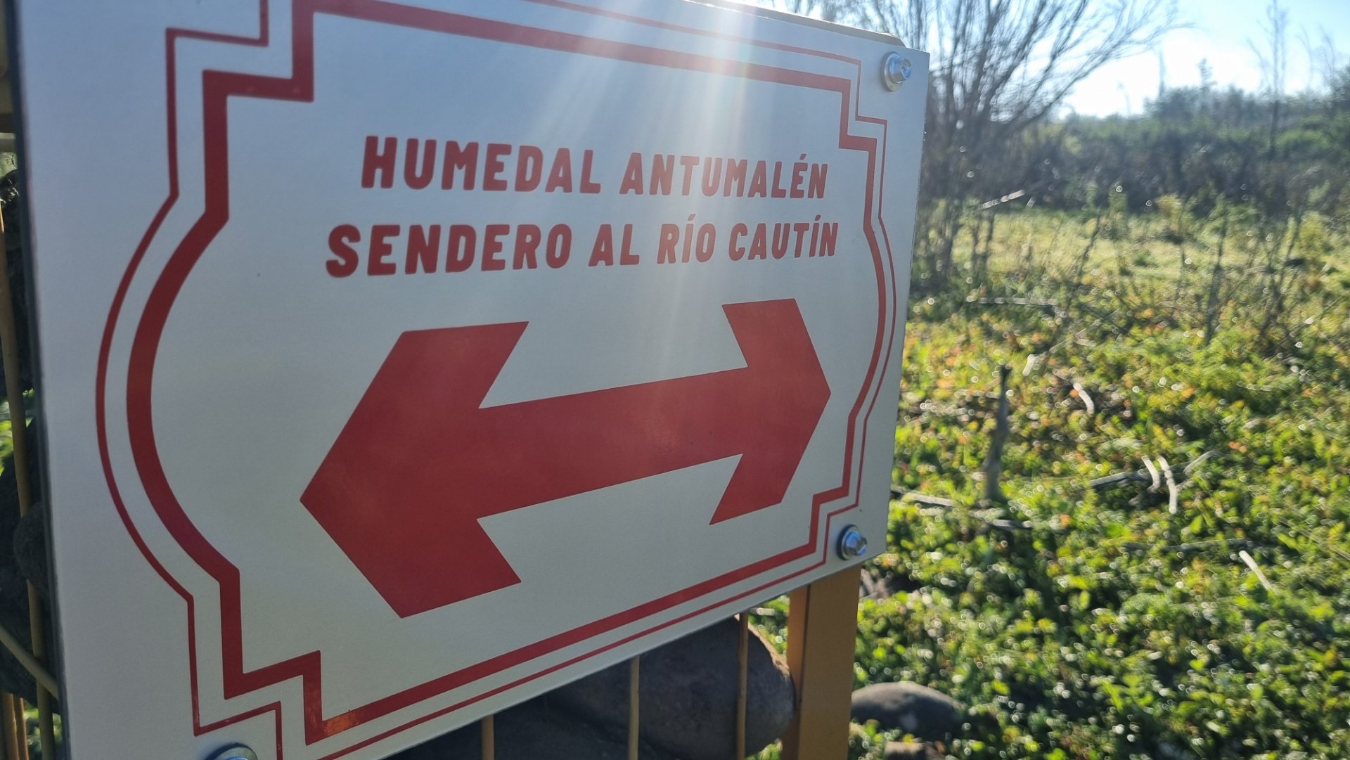 Señalética Humedal Antumalén de Temuco